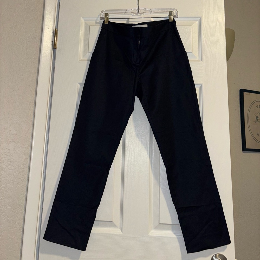 Designer Navy Blue Dress Pants - Picture 1 of 8